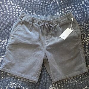 Katin Gray Kord Patio shorts Corduroy Shorts charcoal gray sz m tags